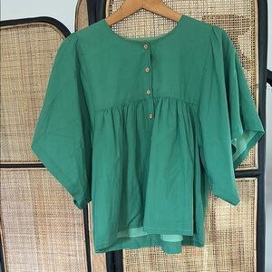 Green Emerson Fry Button-Up Women's Top